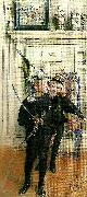 Carl Larsson uif och pontus oil painting on canvas